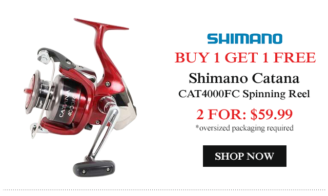 Buy 1 Get 1 - Shimano Catana CAT4000FC Spinning Reel
